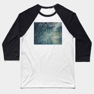 Morning on the Seine by Claude Monet Baseball T-Shirt